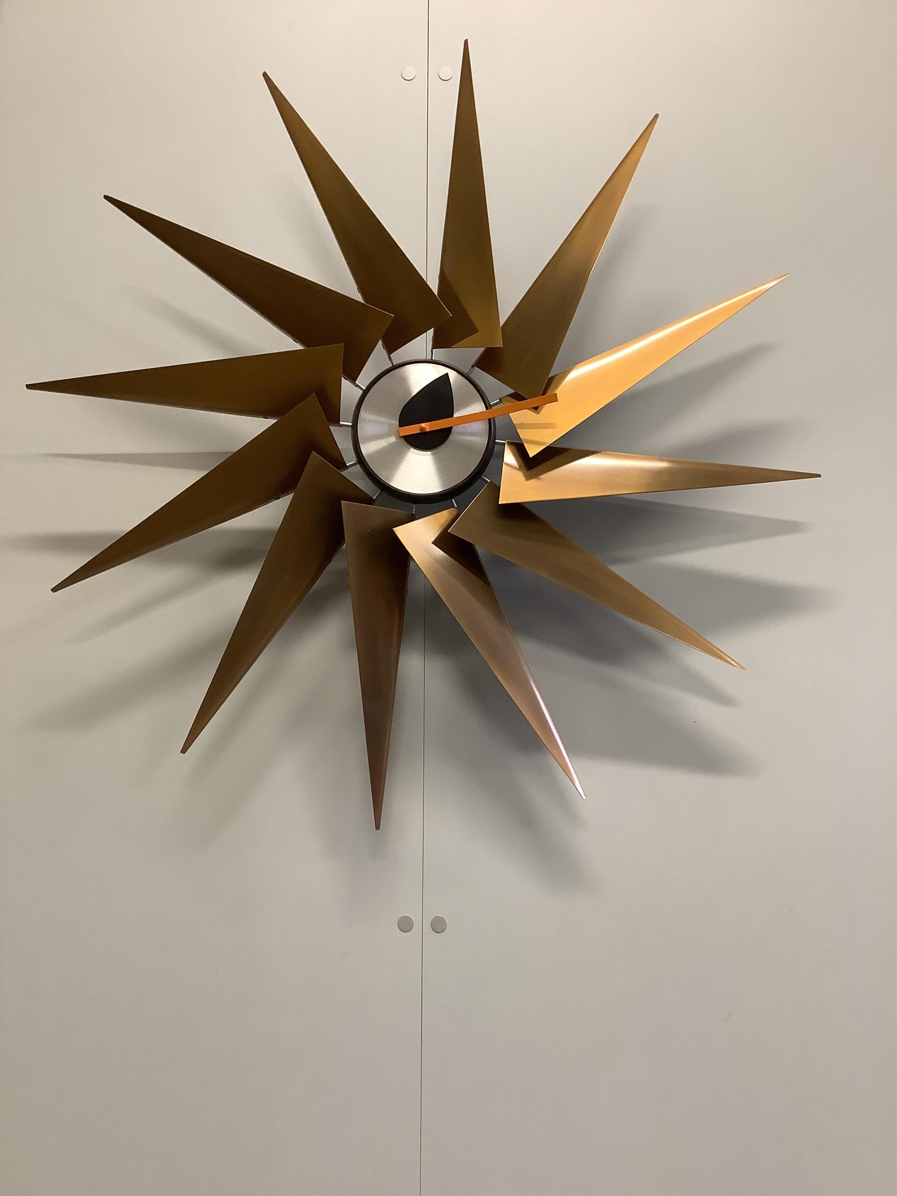 A George Nelson starburst clock, diameter 76cm. Condition - fair